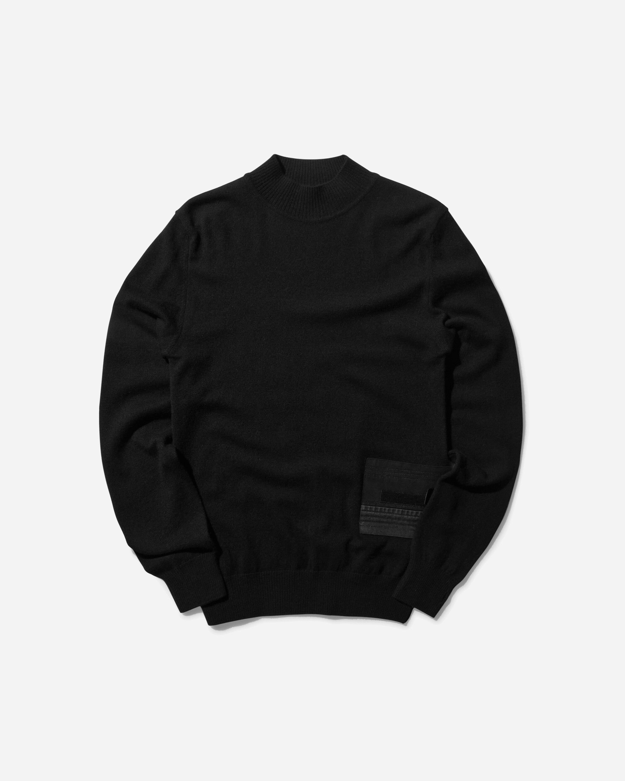 HYEIN SEO Women's Military Turtleneck Sweater with Gloves Black