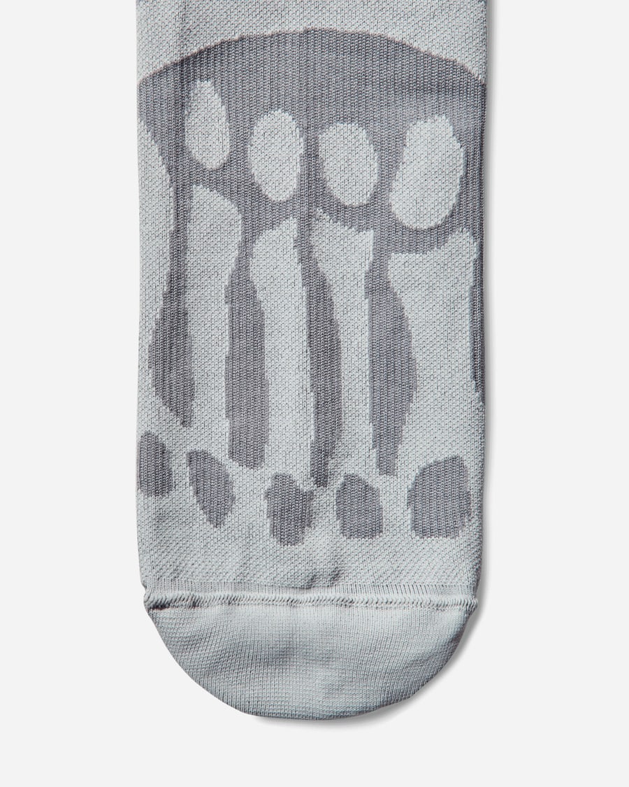 ROA Bones Logo Q-skin Technical Crew Socks Light Grey, view 5