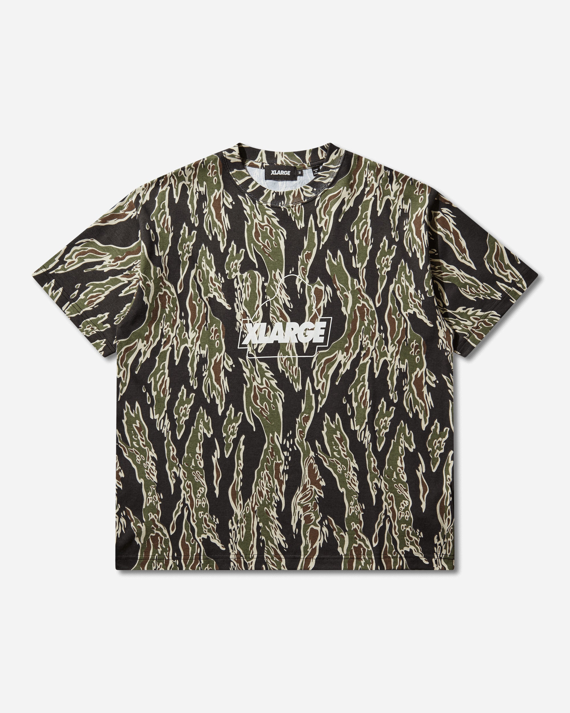 XLARGE Men's Camo Urban Logo T-Shirt Olive