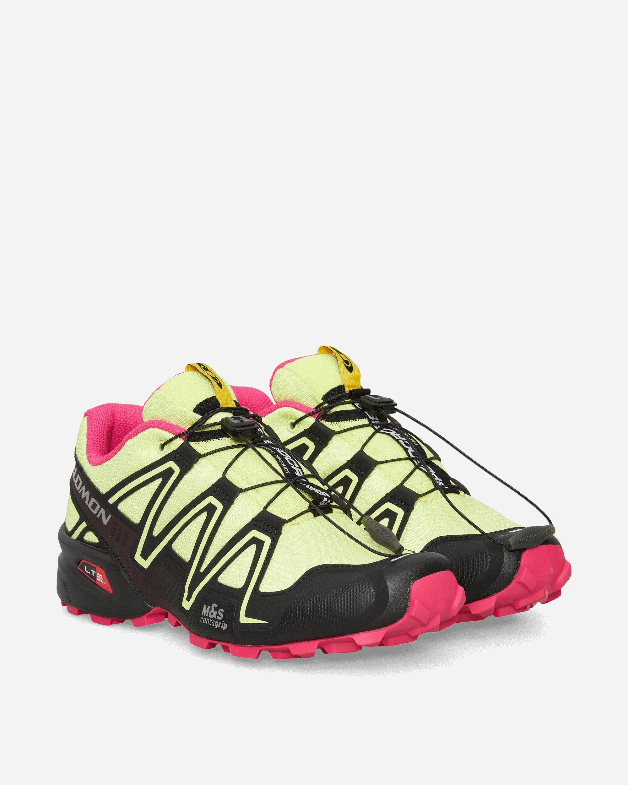 Salomon Speedcross 3 Sneakers Sunny Lime / Black / Pink Yarrow, view 2