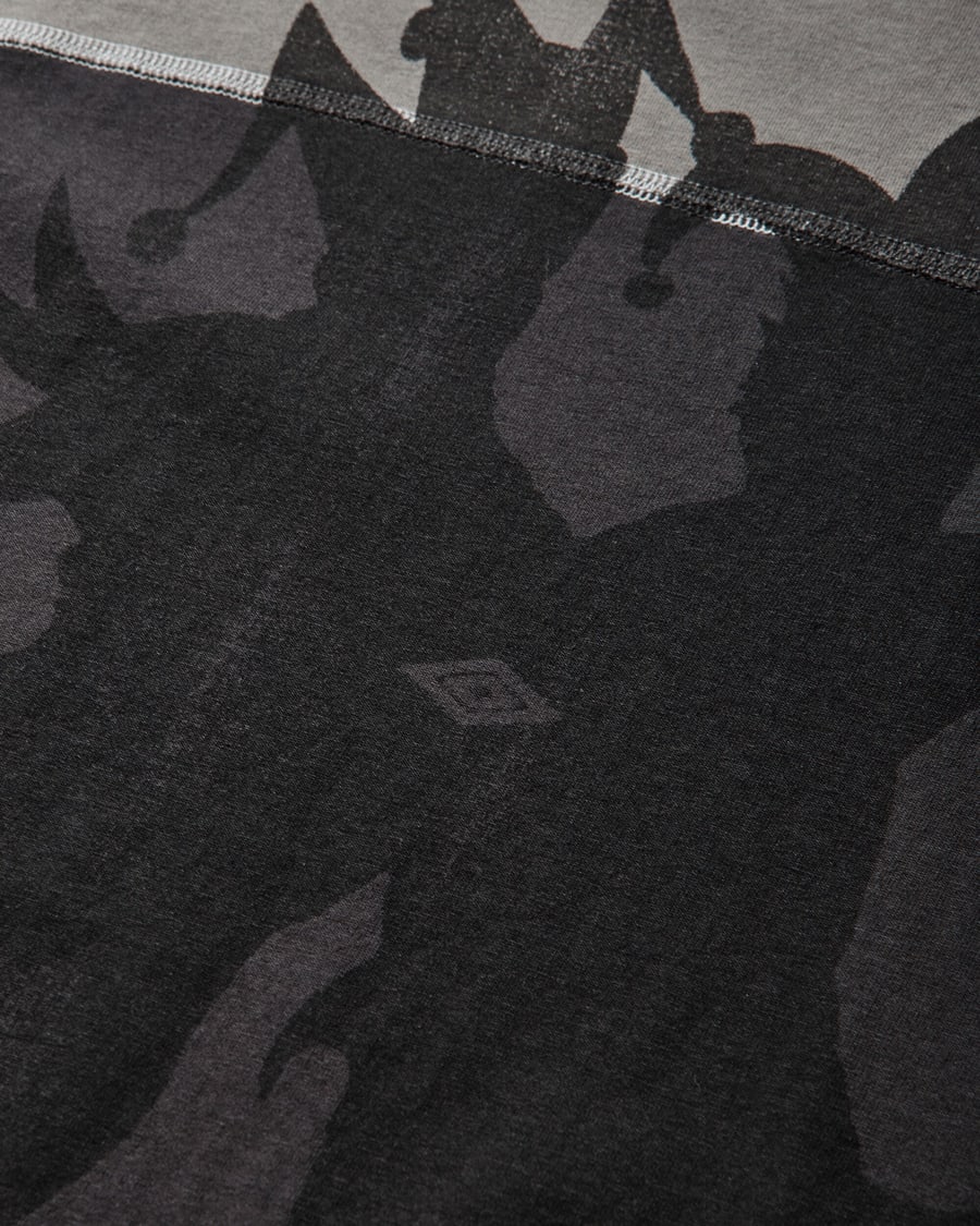 Umbro Players T-Shirt Washed Black / Smock Grey, view 3