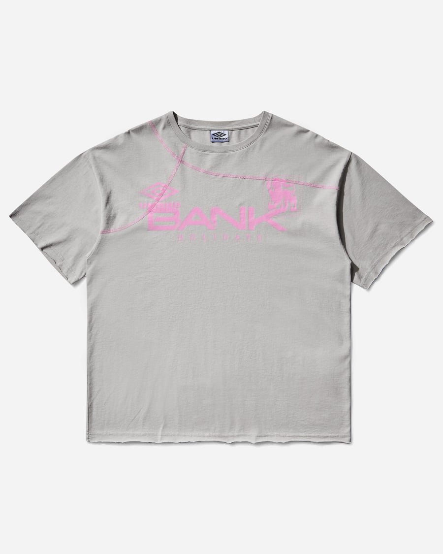 Umbro Bank Holiday T-Shirt Light Grey / Hot Pink