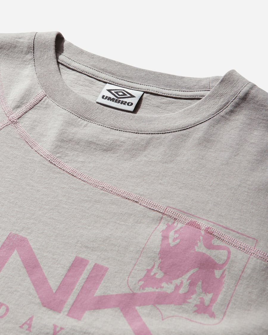 Umbro Bank Holiday T-Shirt Light Grey / Hot Pink, view 4