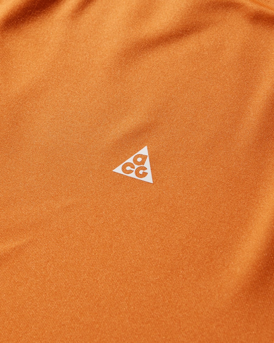 Nike Men's ACG "Wildsee" Dri-FIT Shortsleeve Base Layer Top Safety Orange, view 4