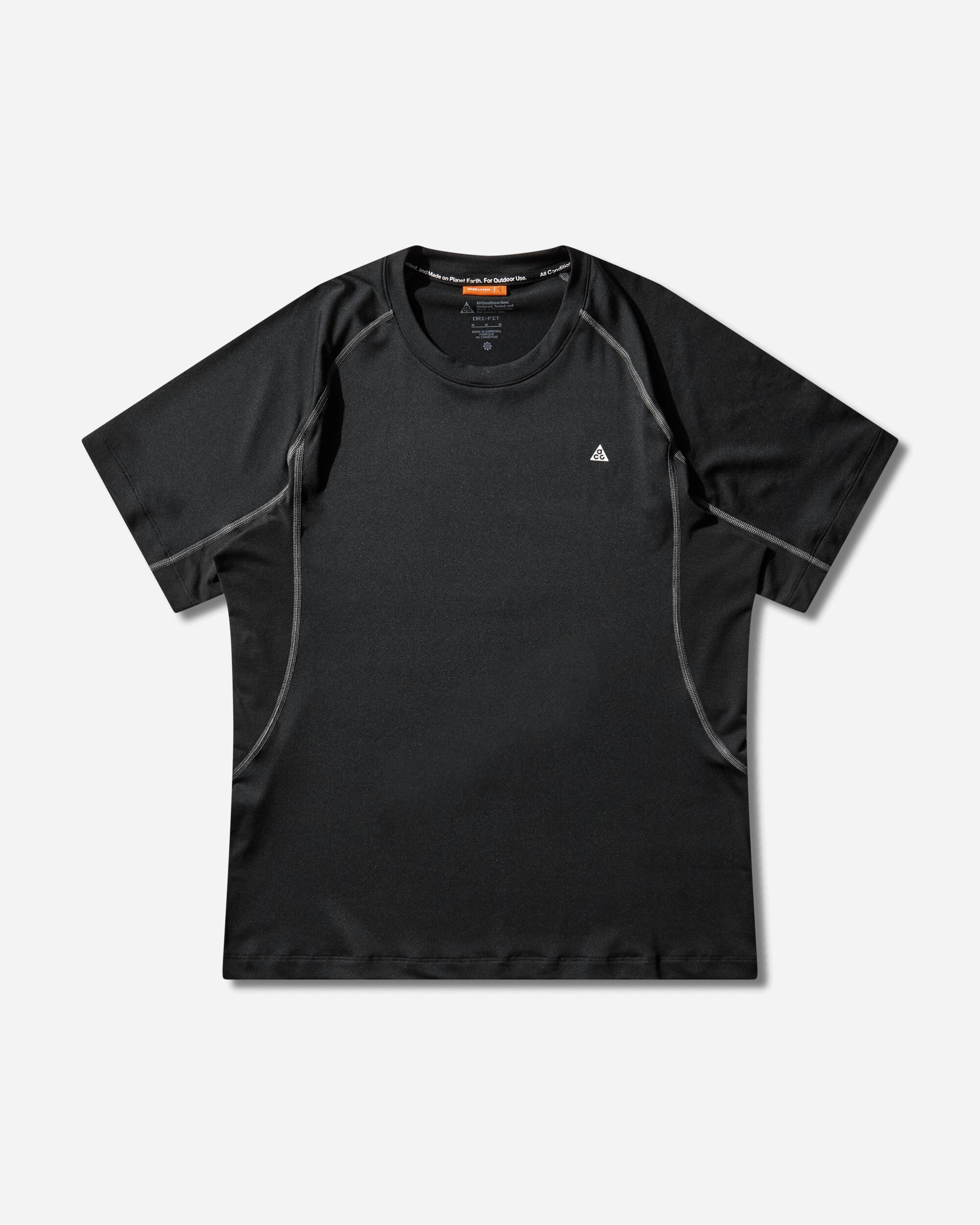 Nike Men's ACG "Wildsee" Dri-FIT Shortsleeve Base Layer Top Black / Anthracite