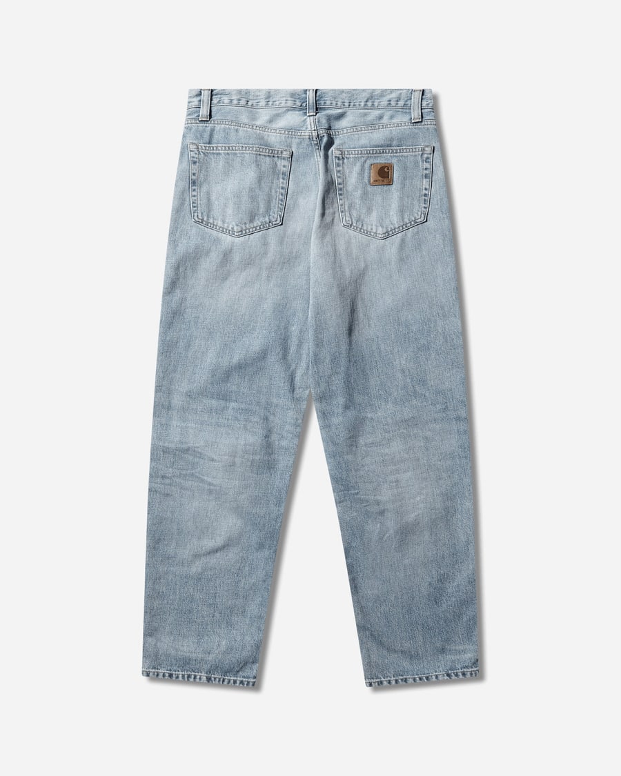 Carhartt WIP Men's Aaron Pants Blue (Burst Washed), view 2