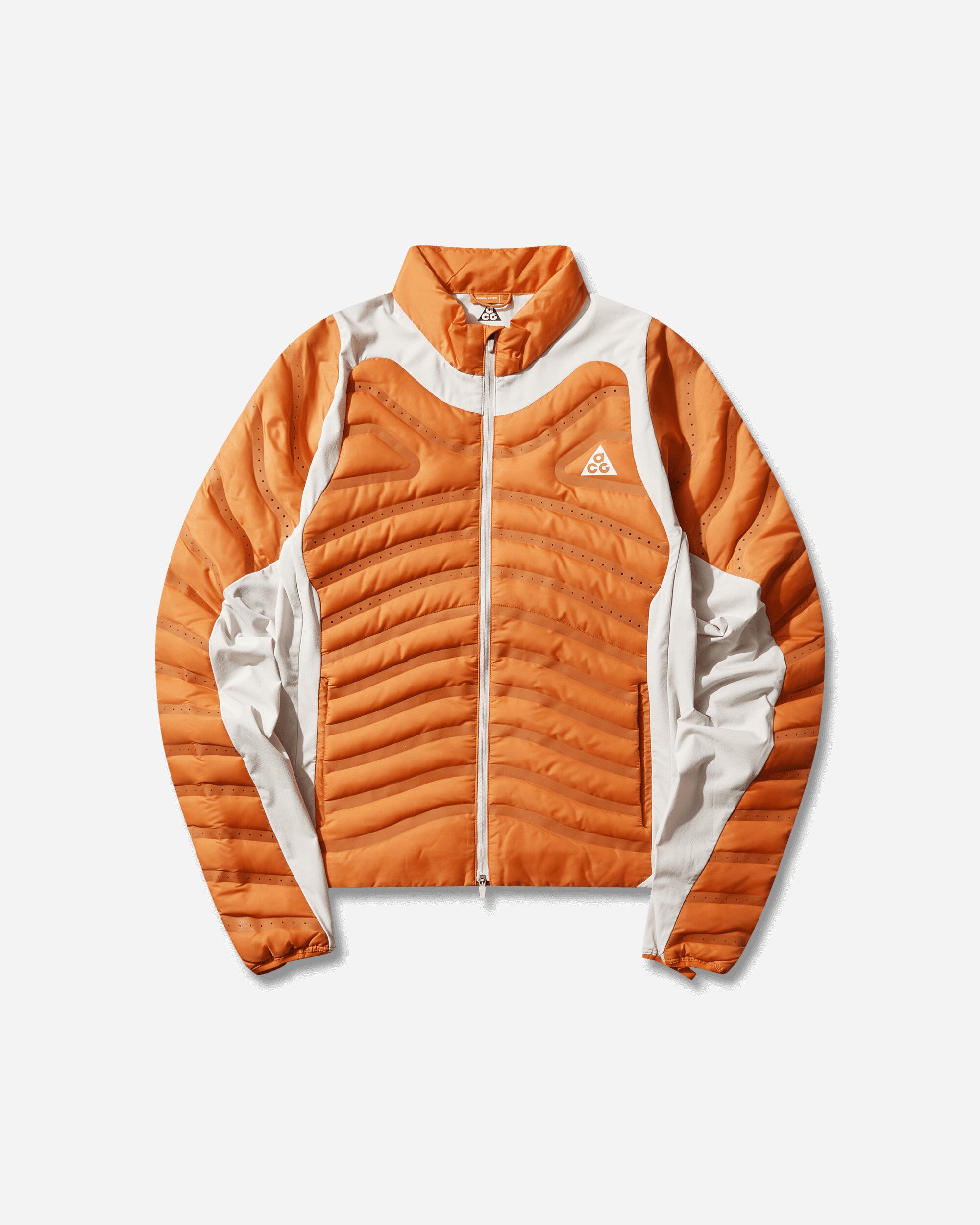 Nike Women's ACG 'Lava Loft' Therma-FIT Trail Running Jacket Safety Orange / Light Orewood Brown
