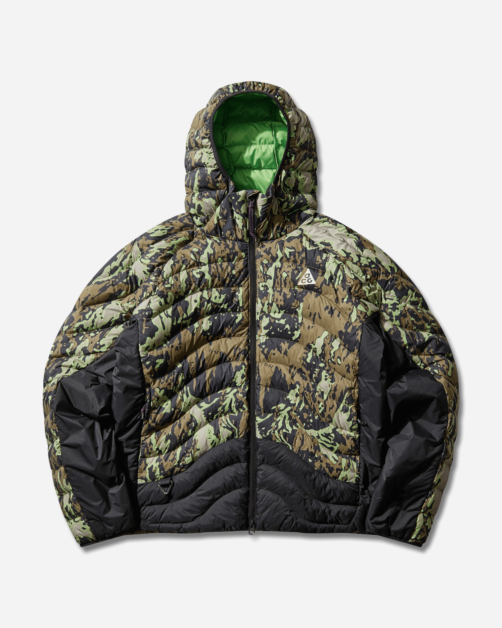 Nike Men's ACG 'Lava Flow' Therma-FIT ADV Jacket College Grey / Black / Mean Green