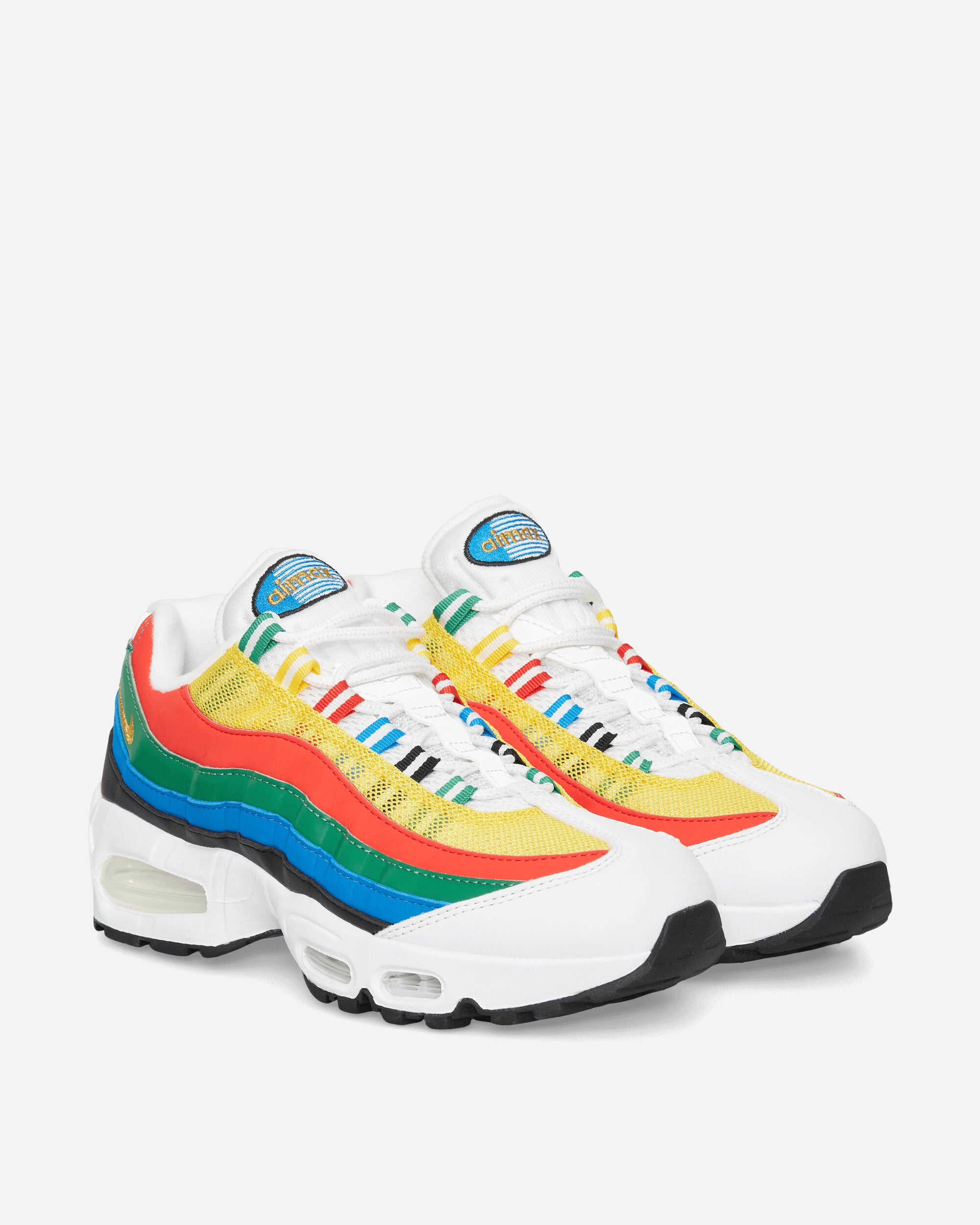 Nike Air Max 95 Big Bubble Sneakers Varsity Maize / Chile Red / Classic Green / Photo Blue, view 2