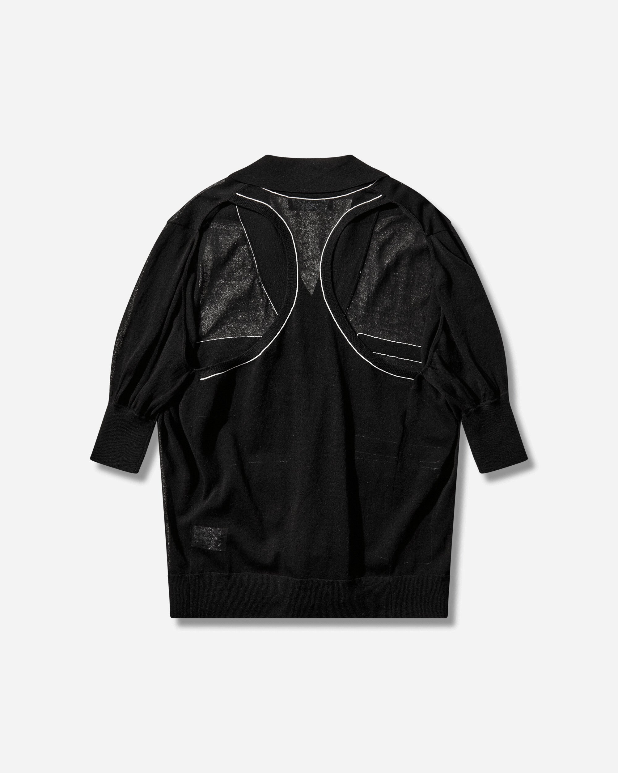 Kiko Kostadinov Women's Kreiner Knit Polo Black, view 2