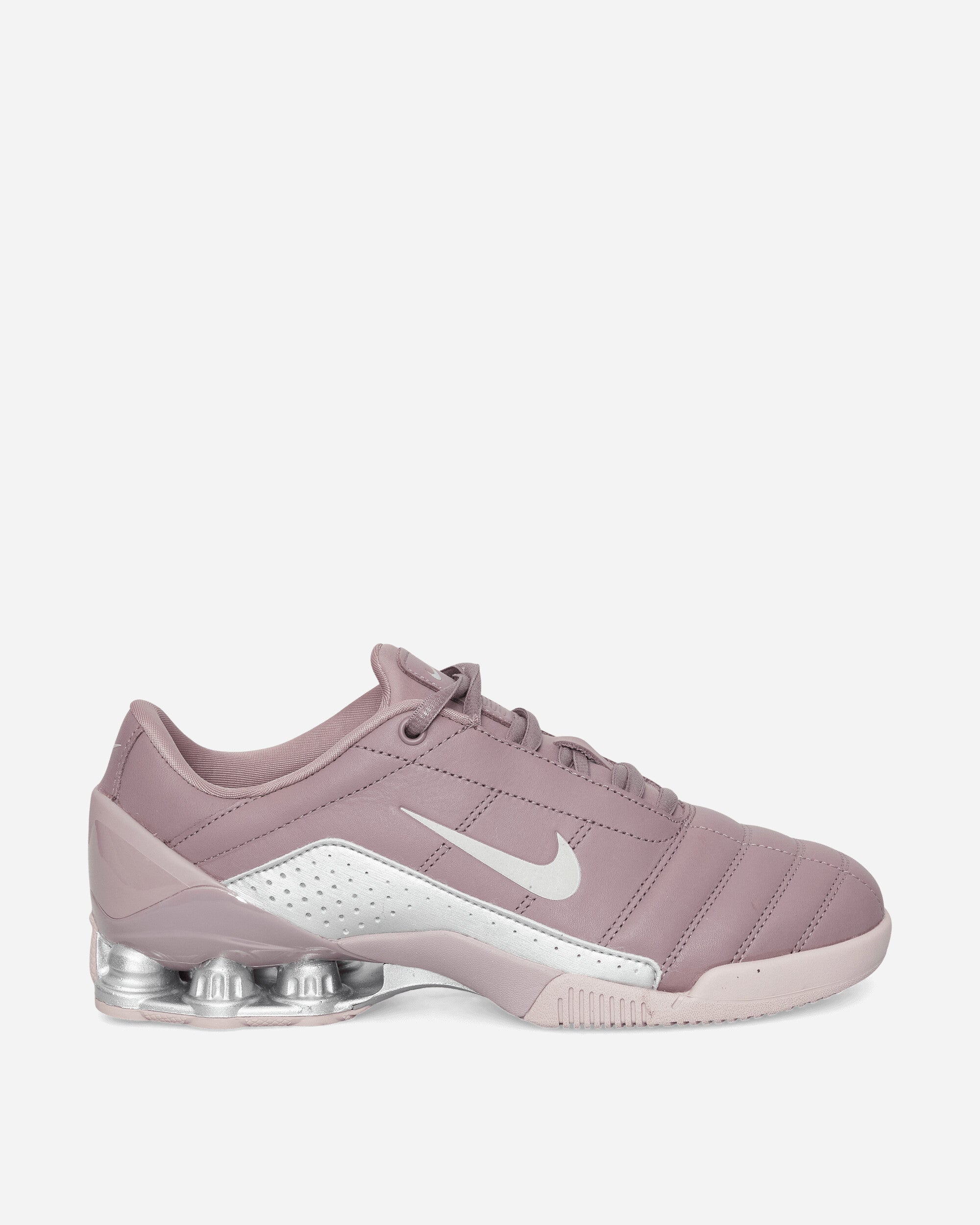 Nike Women's T90 Shox Magia Sneakers Taupe Grey / Metallic Silver