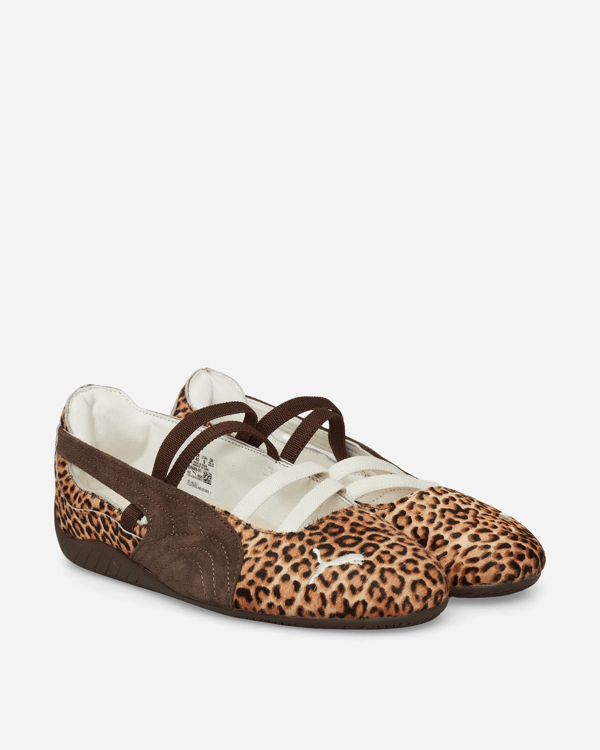 Puma Women's Speedcat Wild Ballet Shoes Chocolate / Warm White, view 2