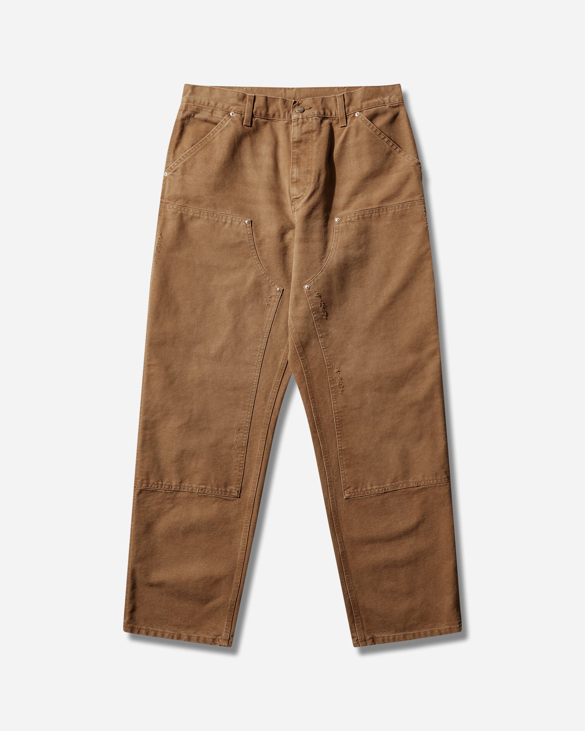 Carhartt WIP Men's Double Knee Pants Hamilton Brown (Grind Washed)