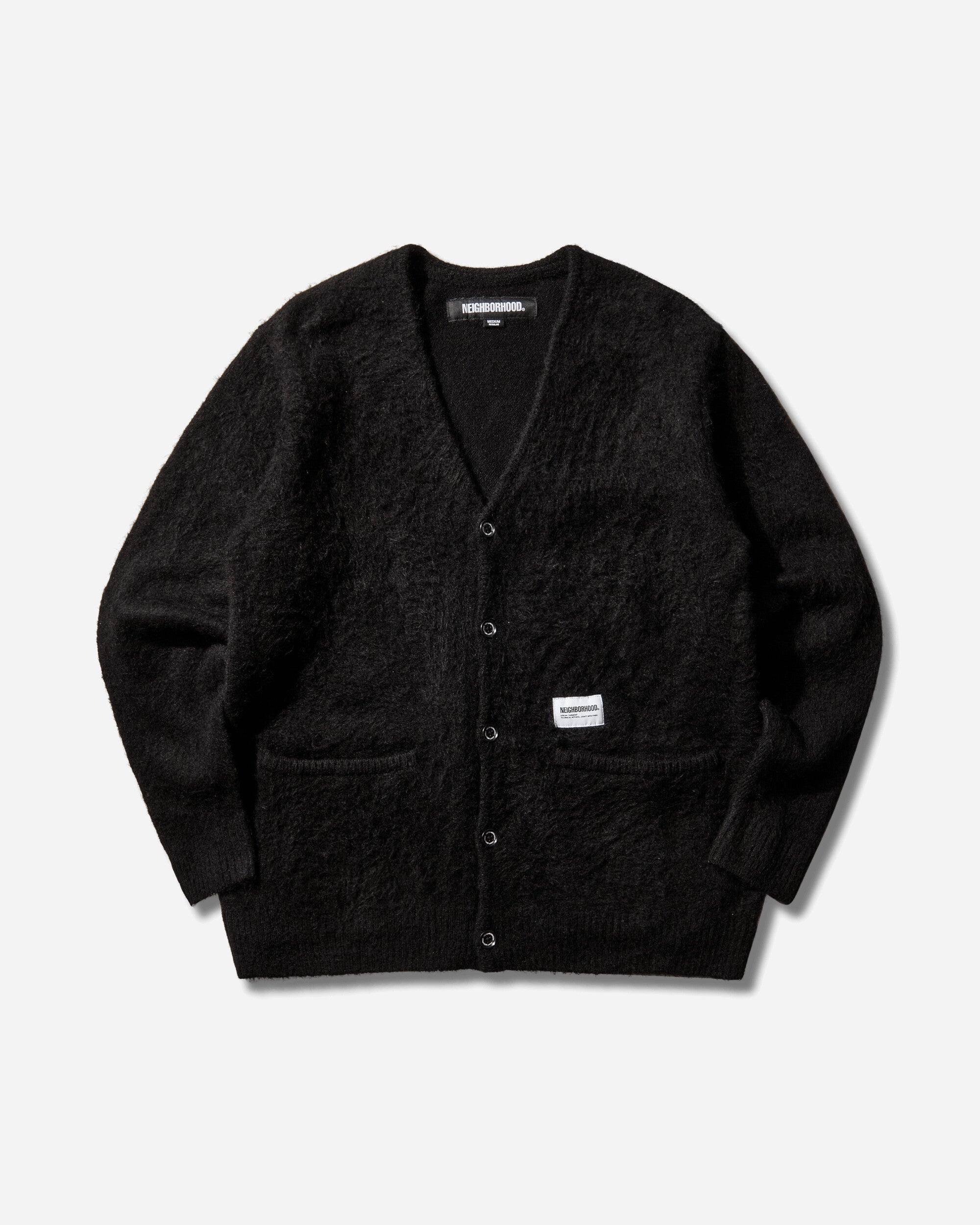 Neighborhood Men's Mohair Cardigan Black