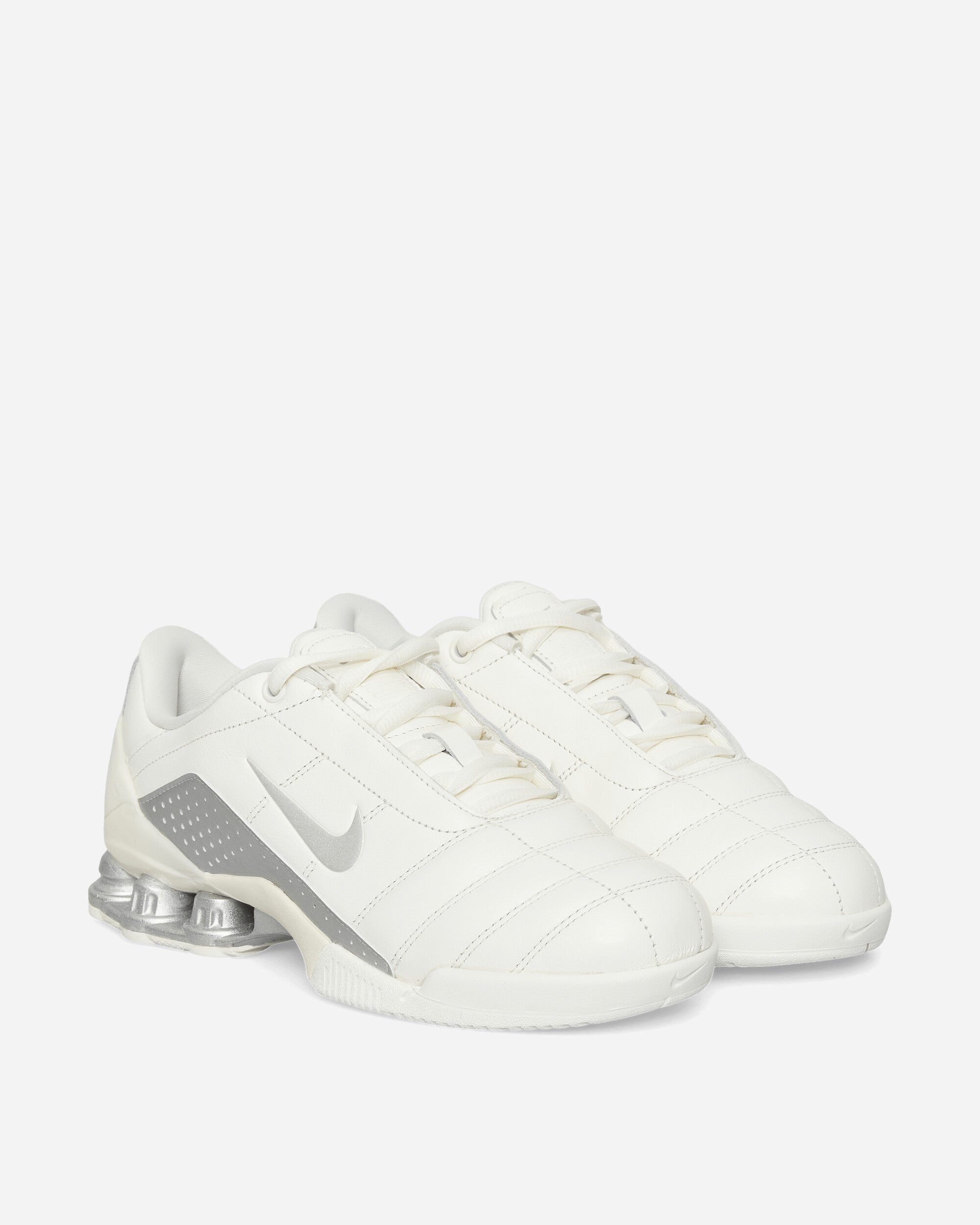 Nike Women's T90 Shox Magia Sneakers Sail / Metallic Silver, view 2