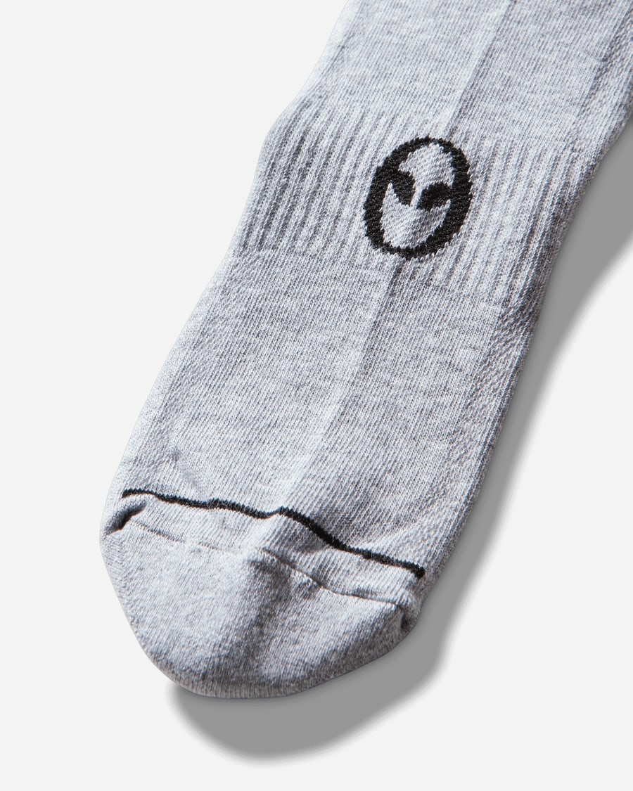 No Problemo Logo Socks Grey Marl, view 4
