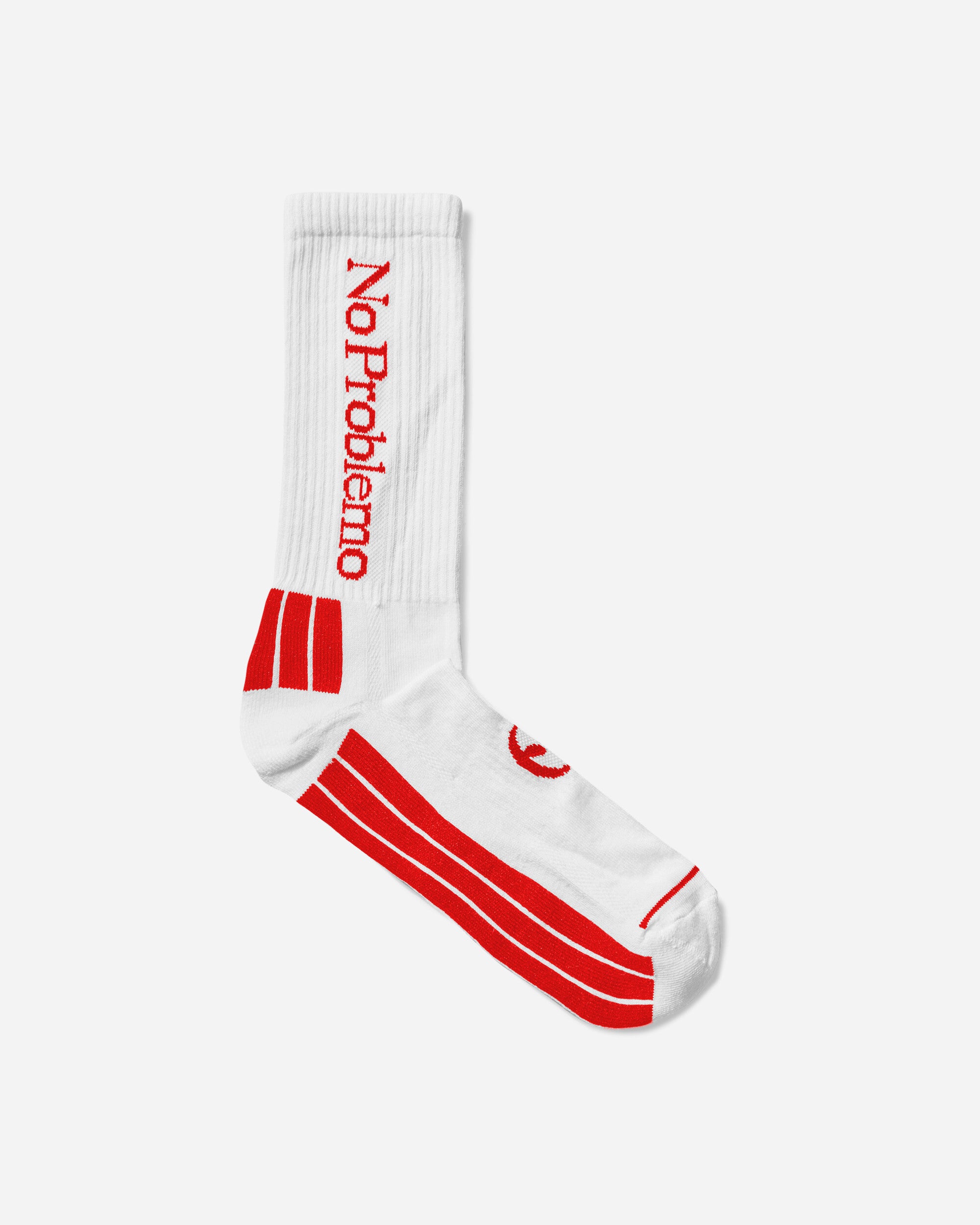 No Problemo Logo Socks White