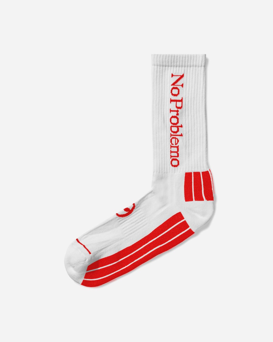 No Problemo Logo Socks White, view 2