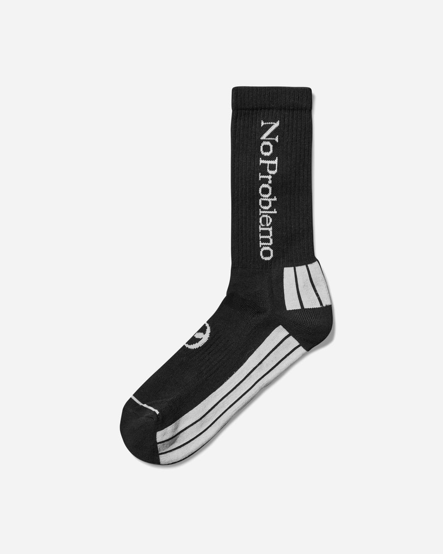 No Problemo Logo Socks Black, view 2