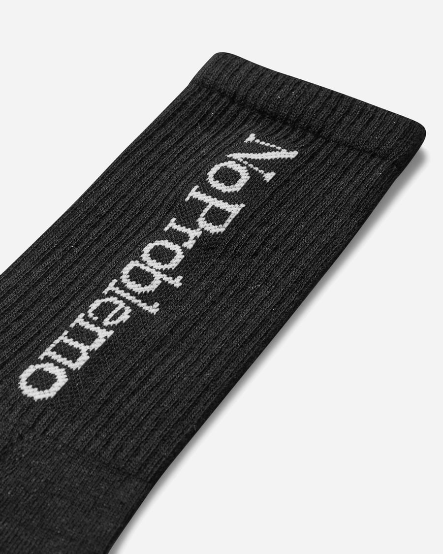 No Problemo Logo Socks Black, view 3
