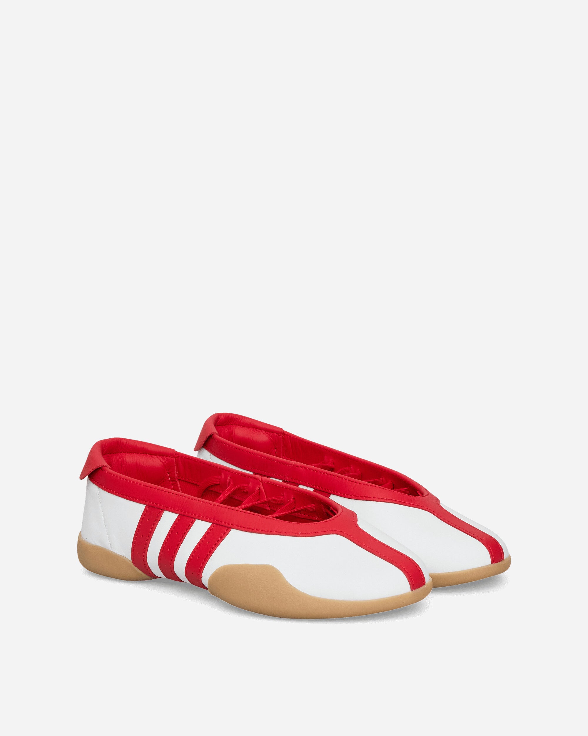 adidas Women's Taekwondo Mei Shoes Cloud White / Better Scarlet, view 2