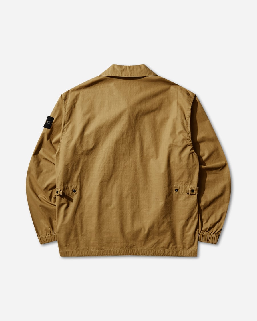 Stone Island Men's Double-Coated Cotton Ripstop Overshirt Mustard, view 2