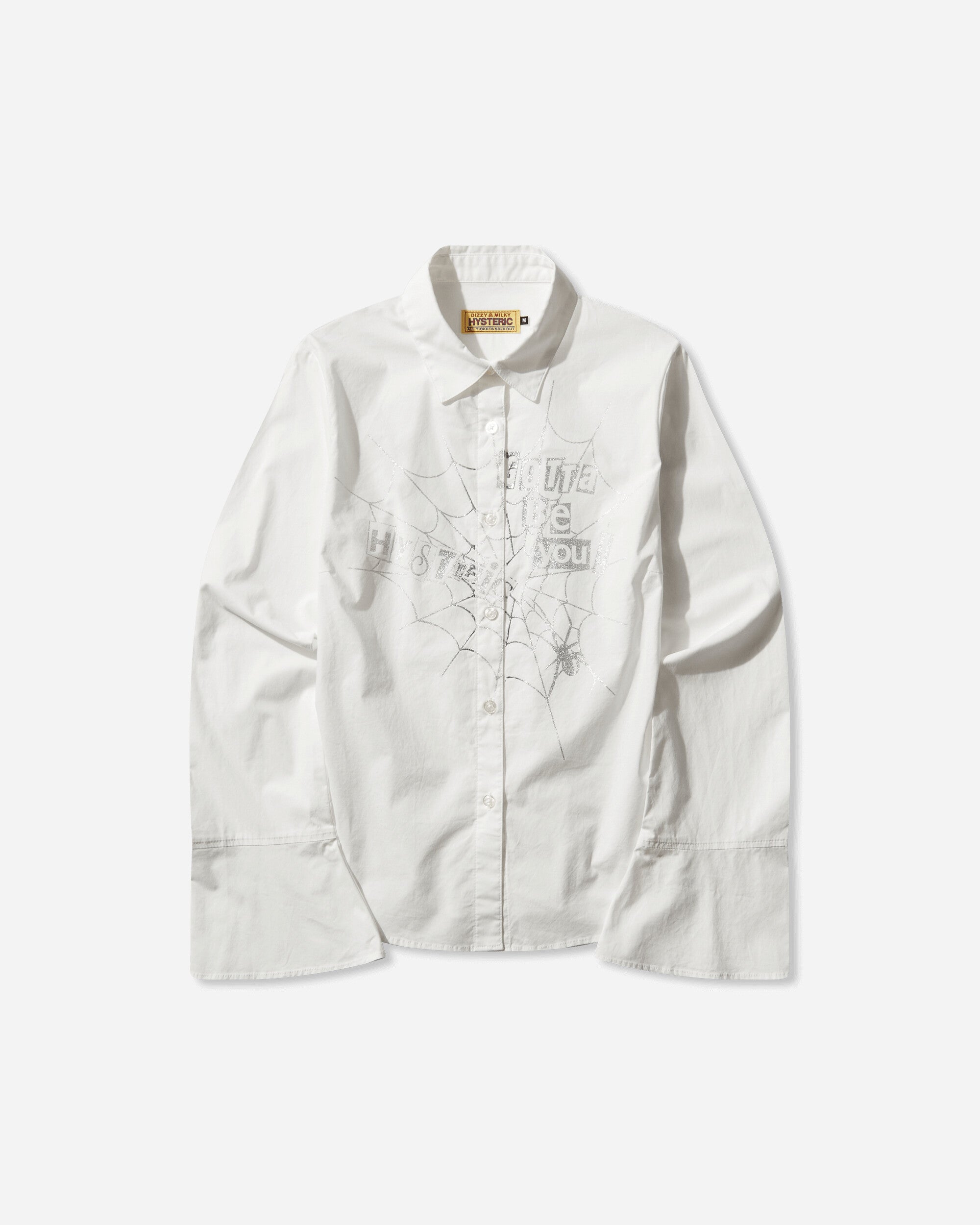 Hysteric Glamour Women's Hysteric Spider Lace-Up Frill Cuff Blouse White