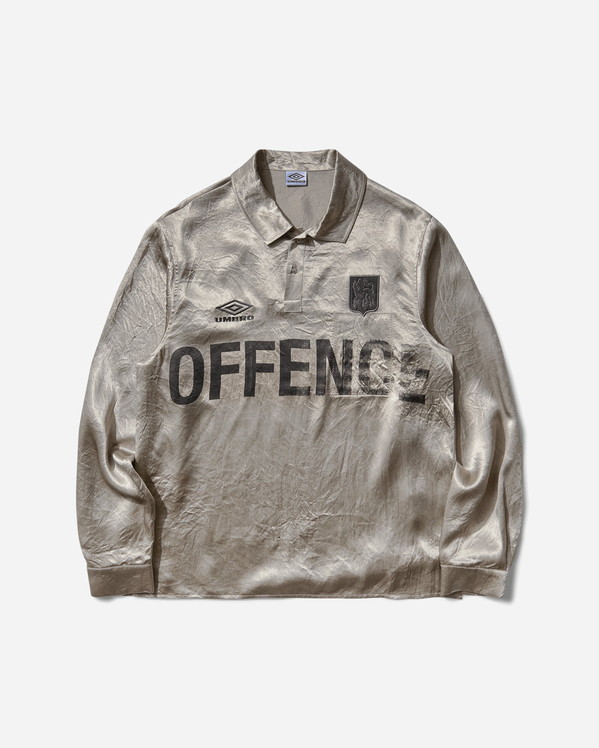 Umbro Satin Enfield Shirt Silver Pearl