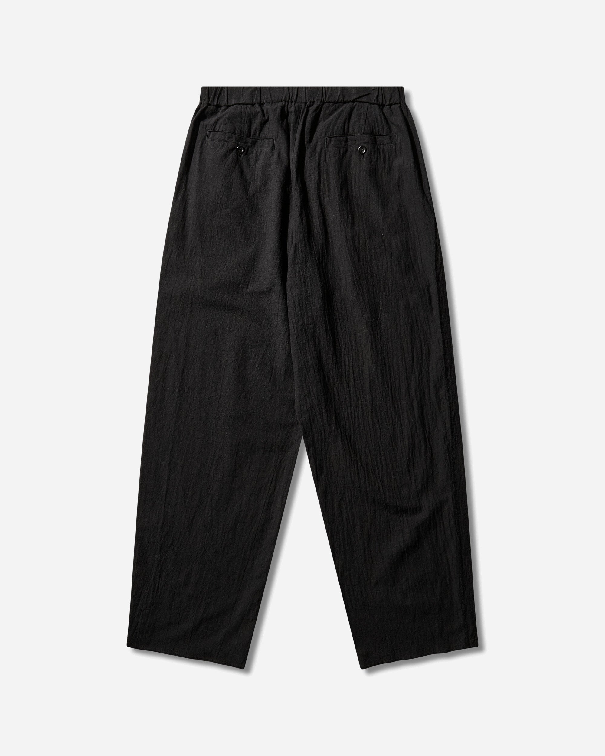 Undercover Men's Linen-Ramie Blend Cotton Easy Pants Black, view 2