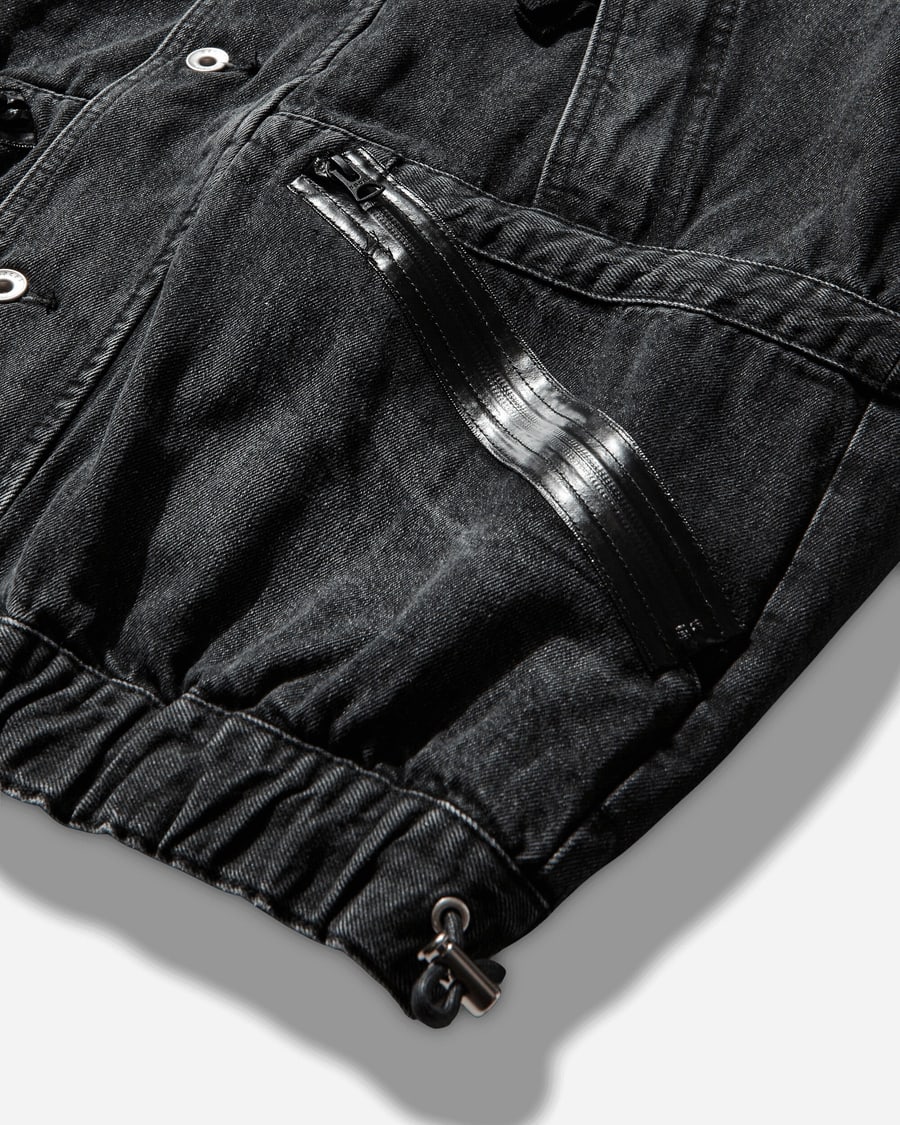 sacai Men's Denim Blouson Black, view 3