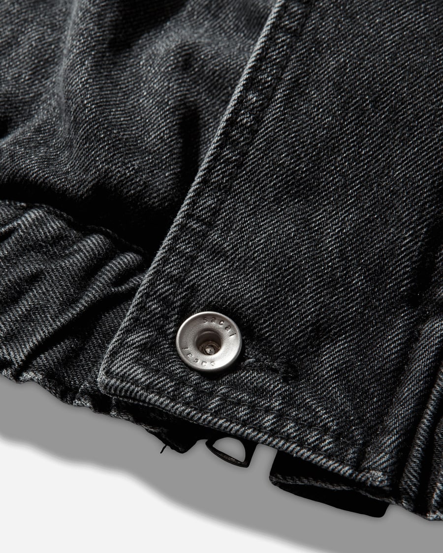 sacai Men's Denim Blouson Black, view 4