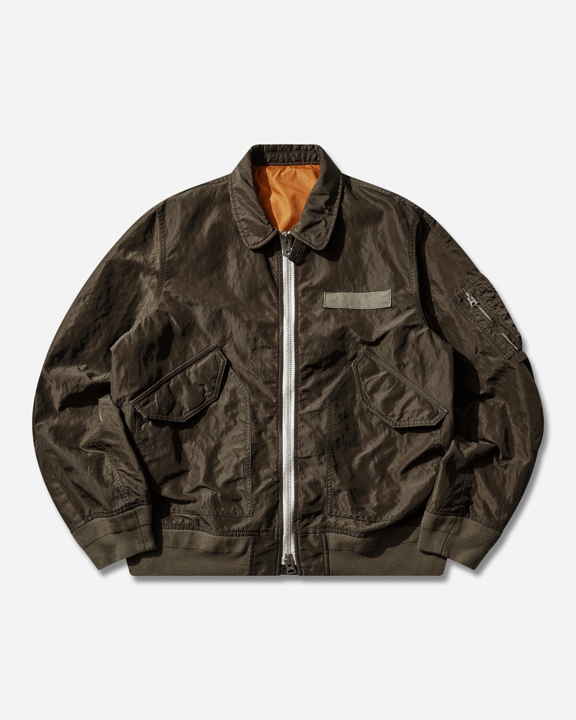 sacai Men's Treated Nylon Twill Blouson Khaki