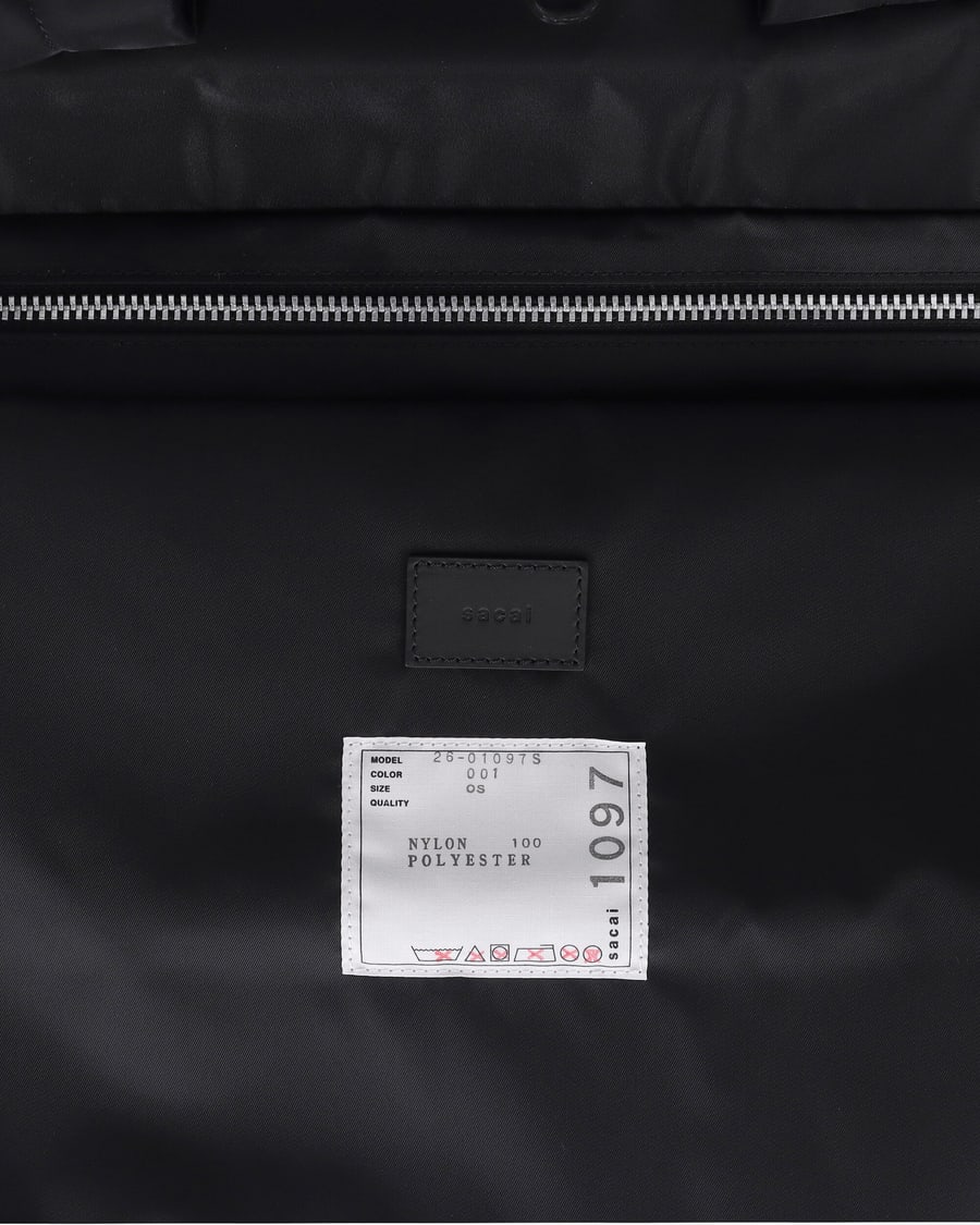sacai Nylon Tote Bag Black, view 5