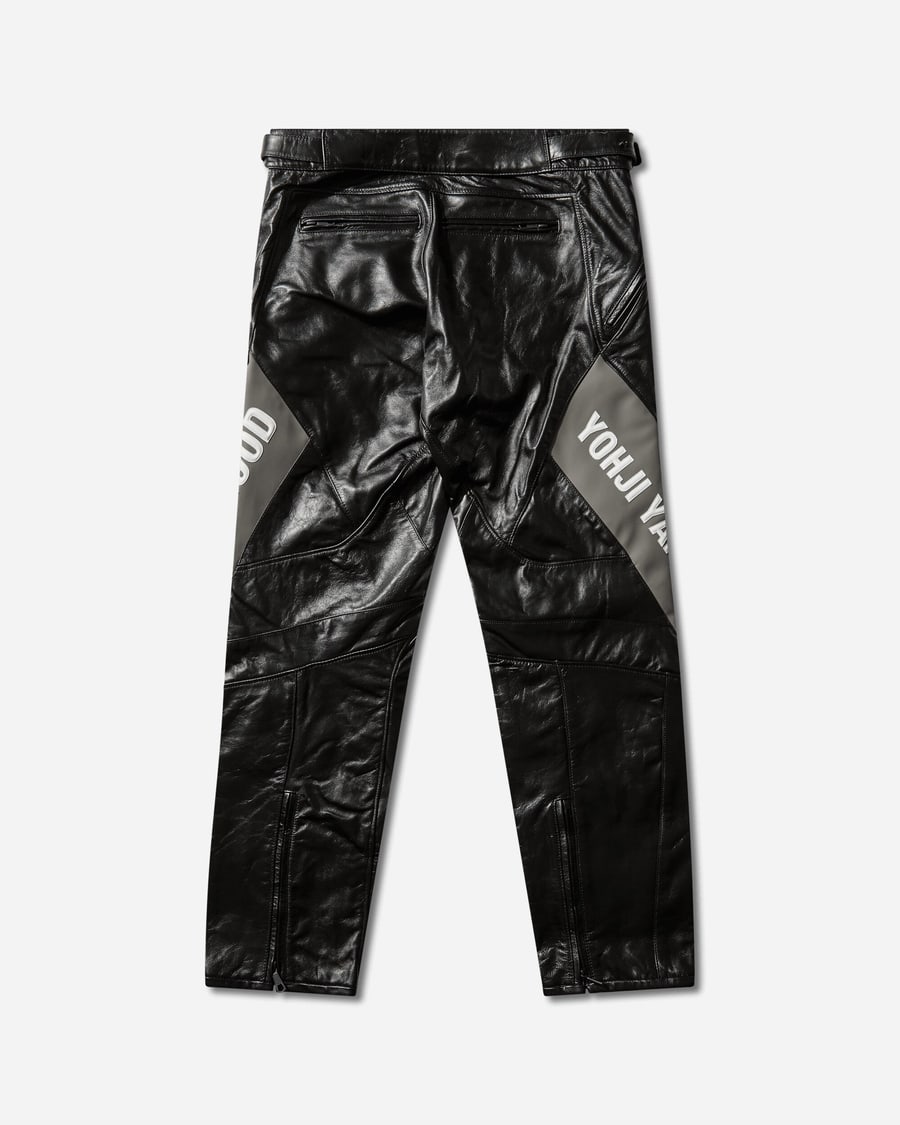 adidas Men's Y-3 x Neighborhood Dainese Leather Racer Pants Black, view 2