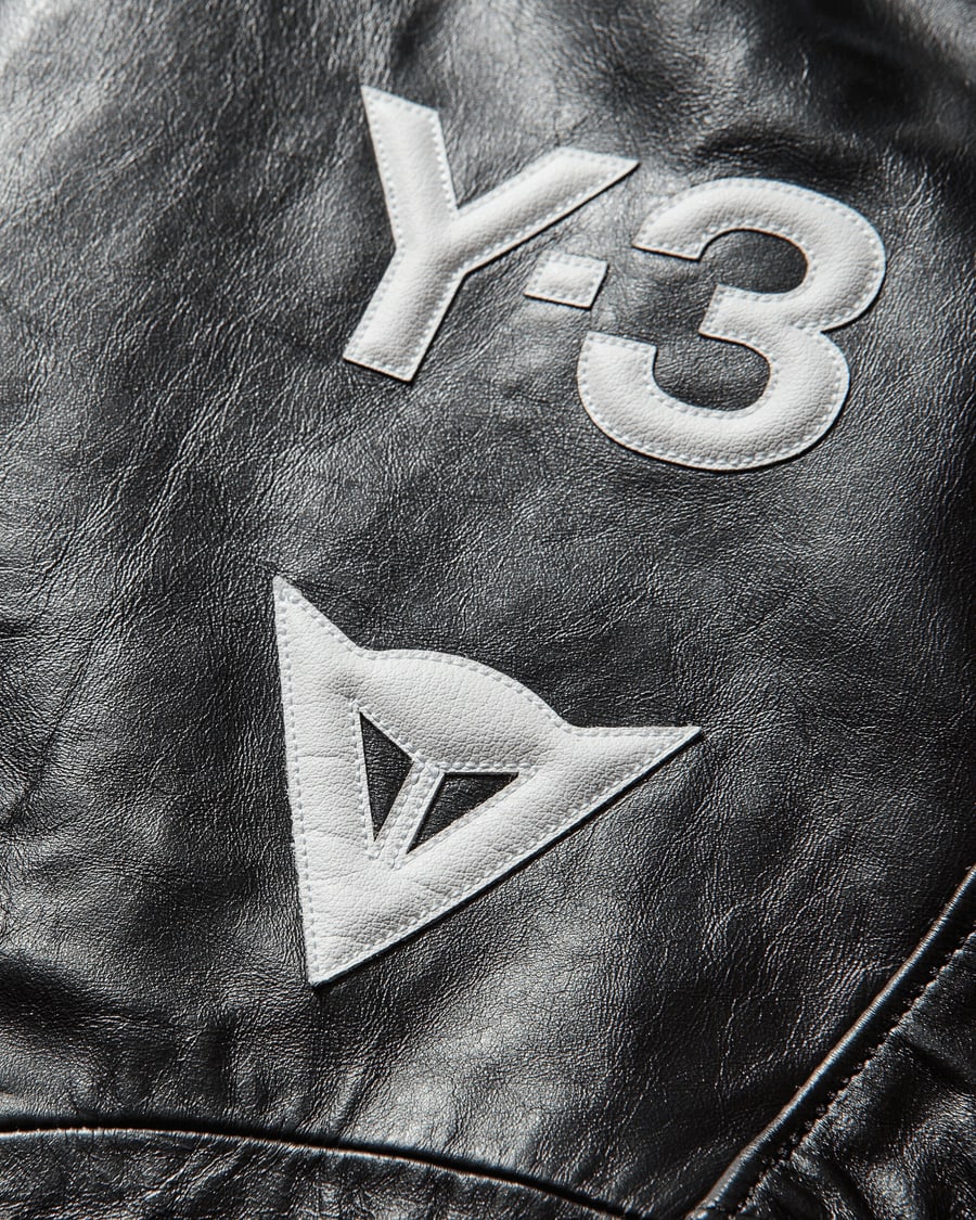 adidas Men's Y-3 x Neighborhood Dainese Leather Racer Pants Black, view 4