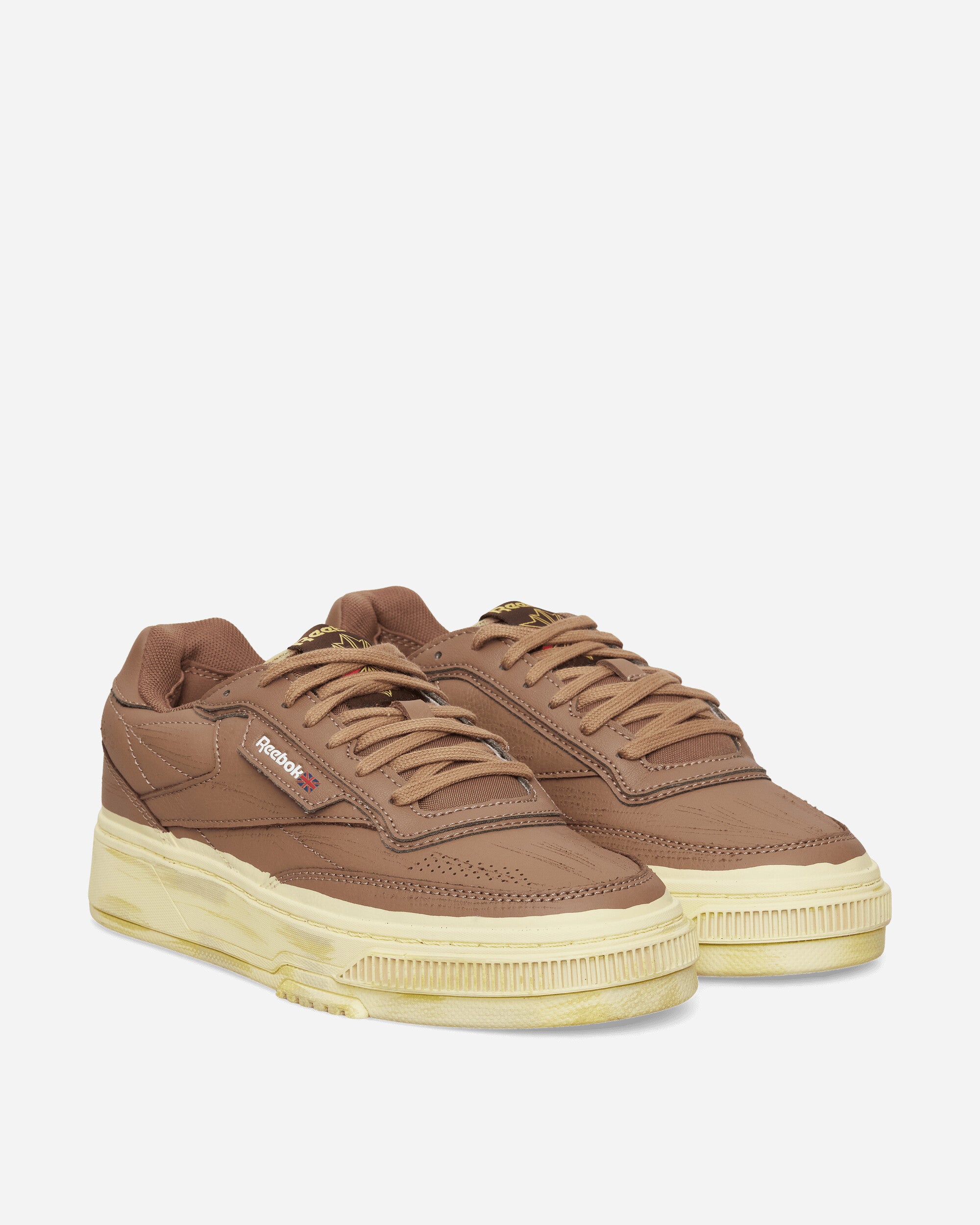 Reebok Club C LTD Sneakers Painted Brown, view 2