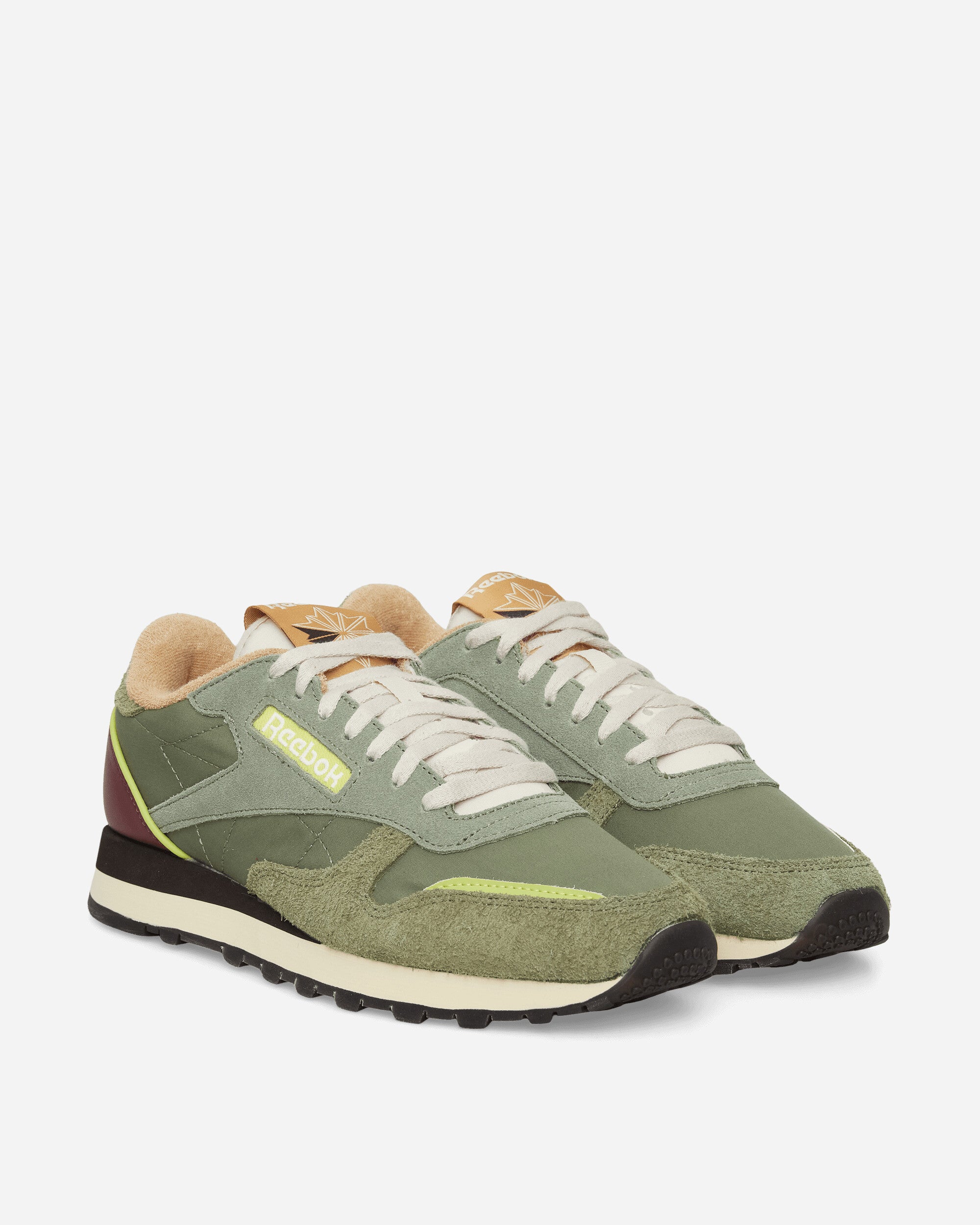 Reebok Classic Leather Premium Sneakers Grit Green, view 2