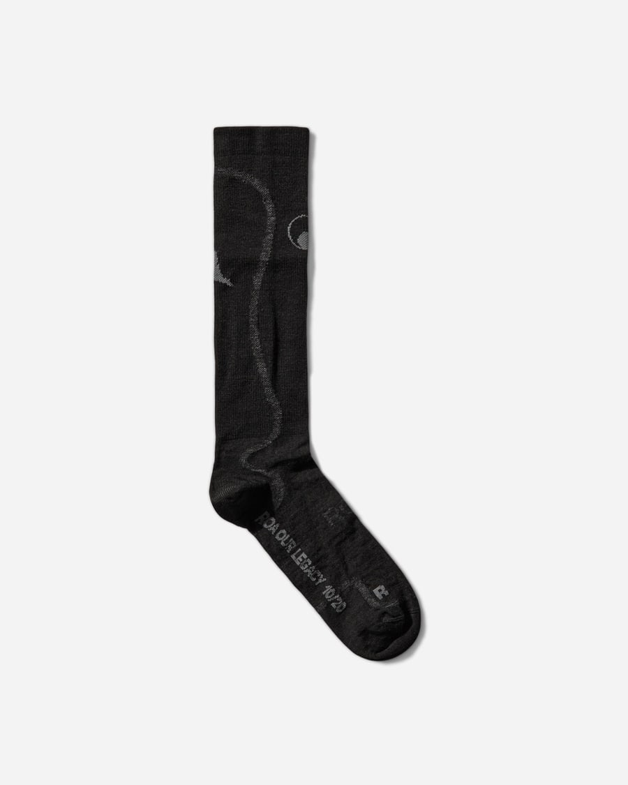 ROA Our Legacy WORK SHOP Merino Knee High Socks Carbon