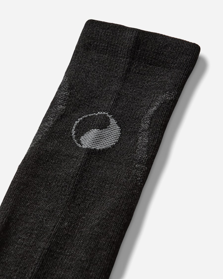 ROA Our Legacy WORK SHOP Merino Knee High Socks Carbon, view 3