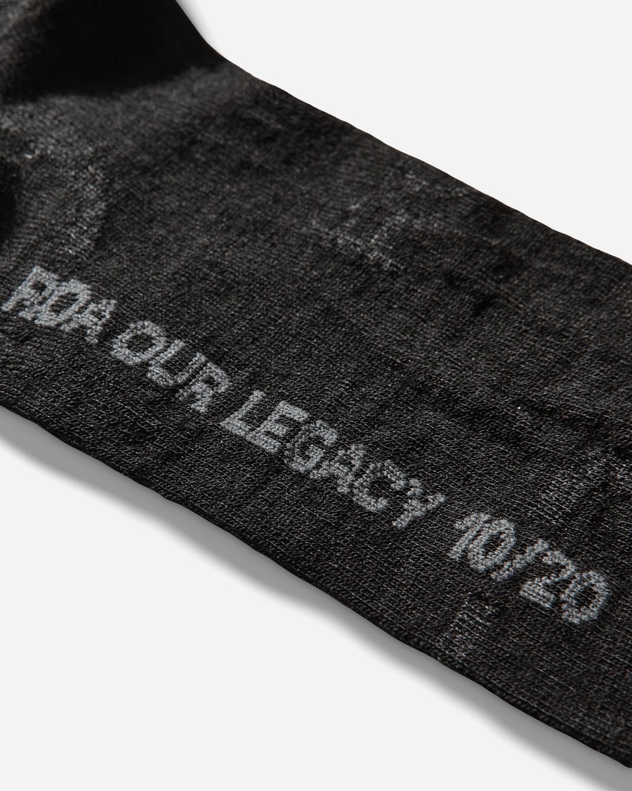 ROA Our Legacy WORK SHOP Merino Knee High Socks Carbon, view 4
