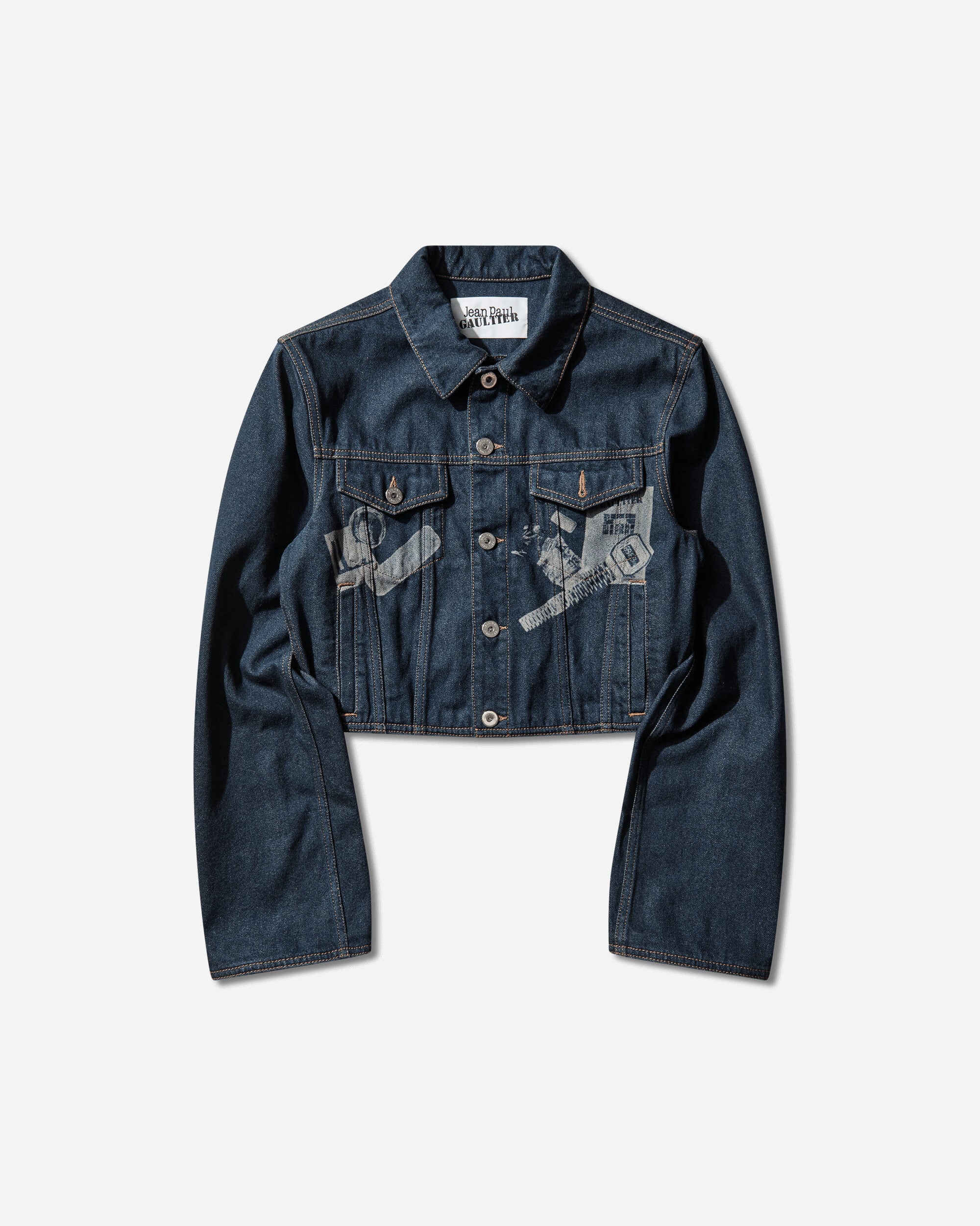 Jean Paul Gaultier Women's Trompe L'œil Denim Jacket Indigo