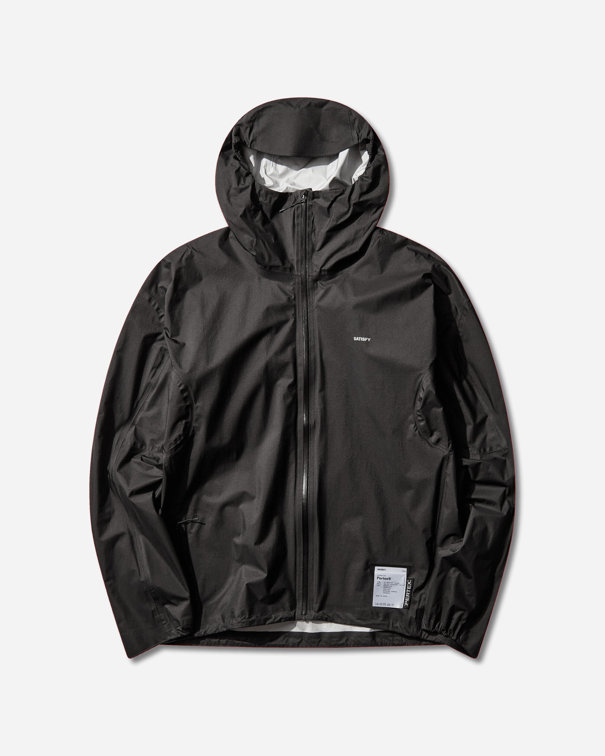 Satisfy Men's Pertex 3L Fly Rain Jacket Black