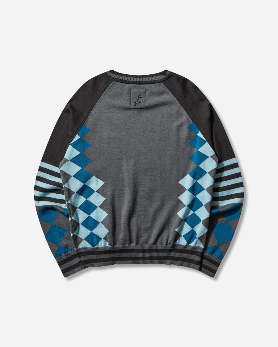 Asics Novalis Laricoid Knit Jumper Anchor Grey / Sky, view 2