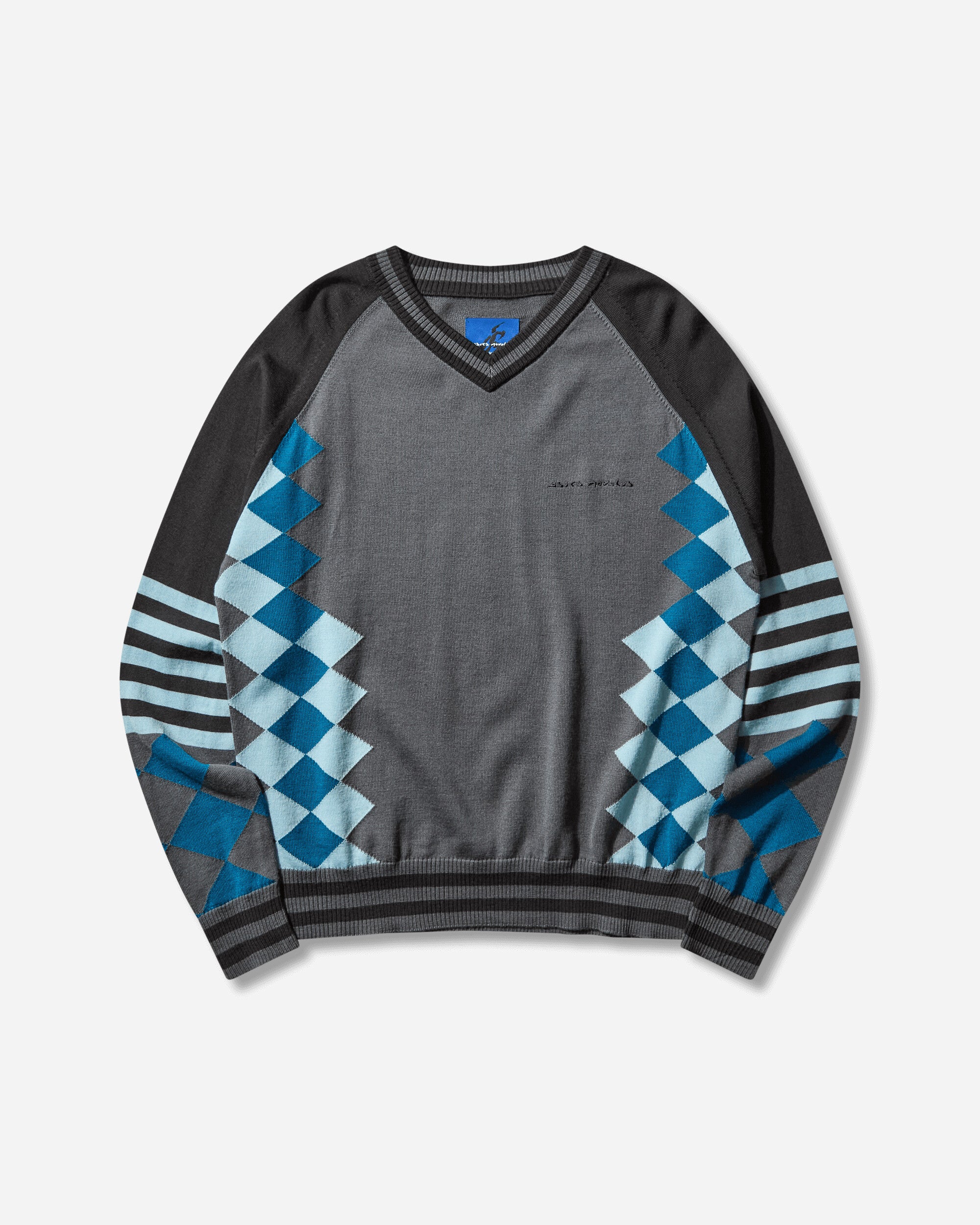 Asics Novalis Laricoid Knit Jumper Anchor Grey / Sky