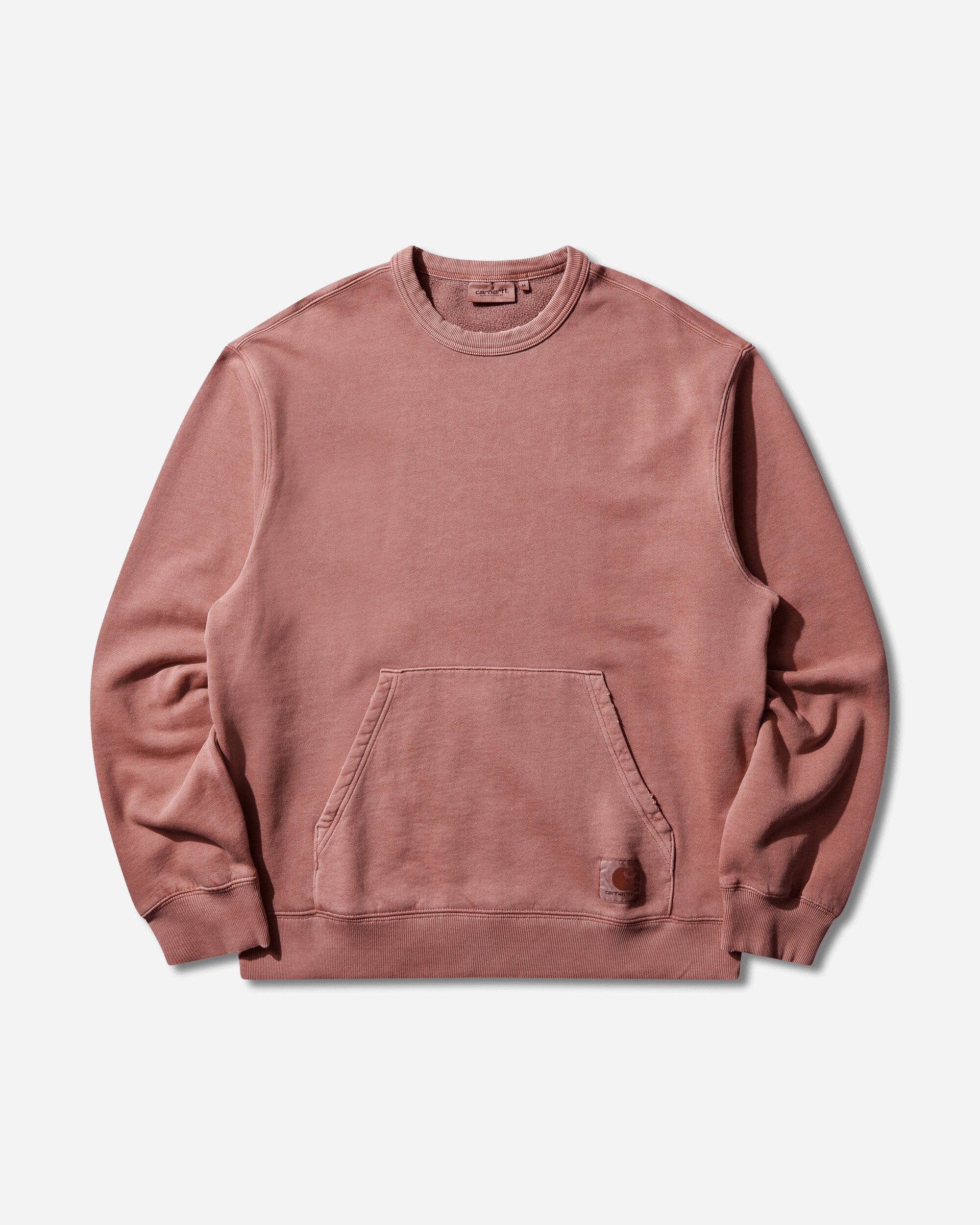 Carhartt WIP Men's Torion Pocket Crewneck Sweatshirts Marsala (Grind Washed)