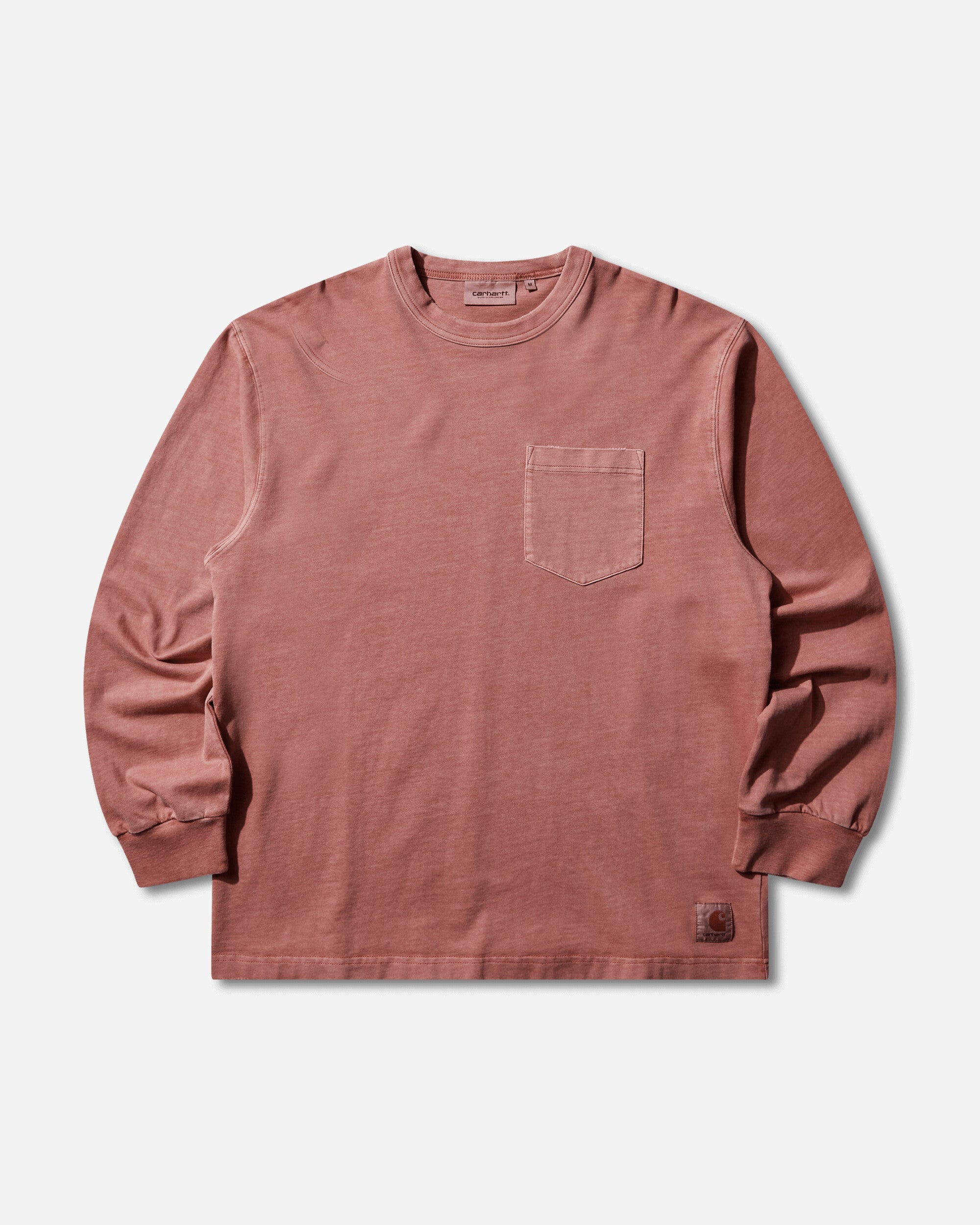 Carhartt WIP Men's Torion Pocket Longsleeve T-Shirt Marsala (Grind Washed)