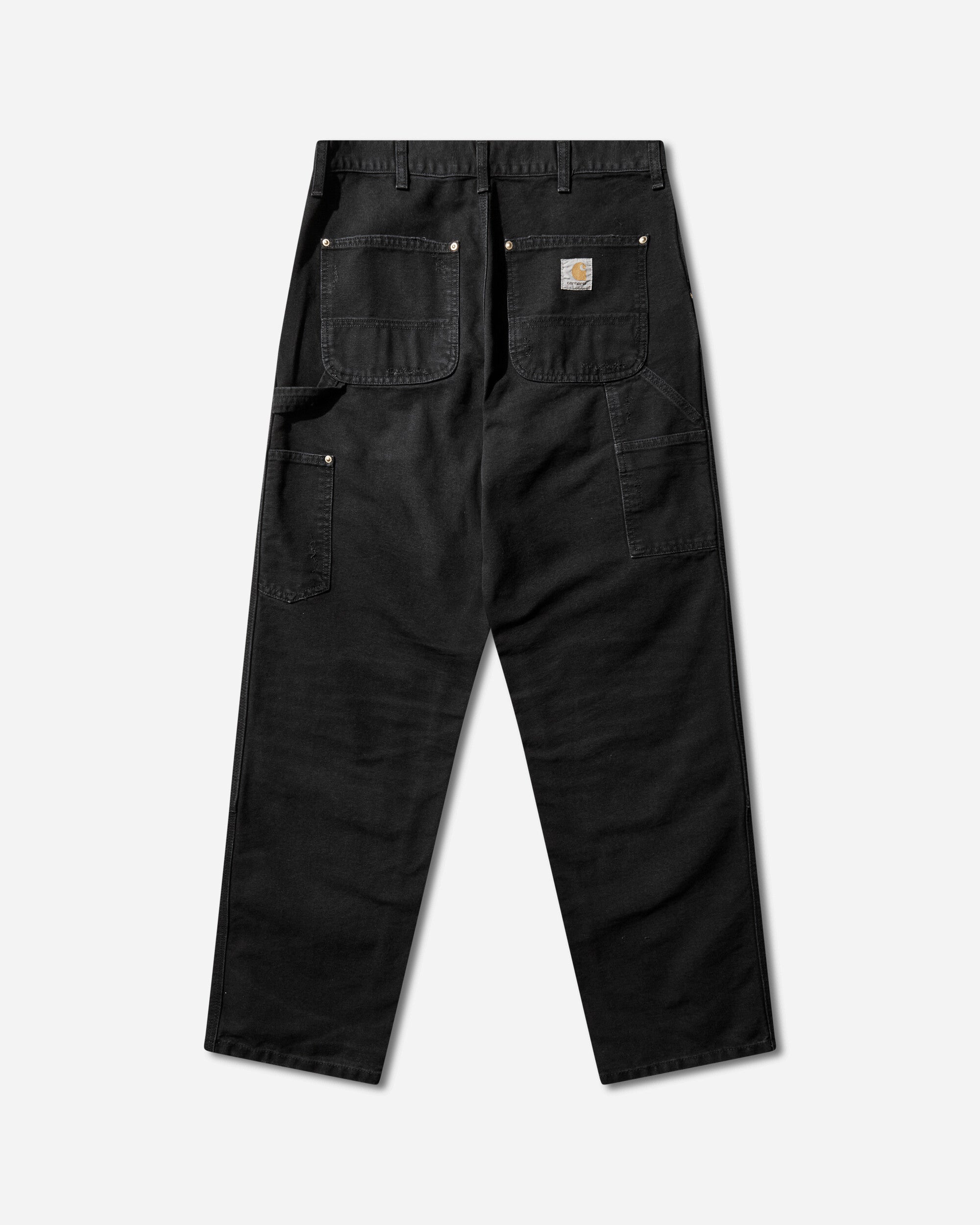 Carhartt WIP Men's Double Knee Pants Black (Grind Washed), view 2