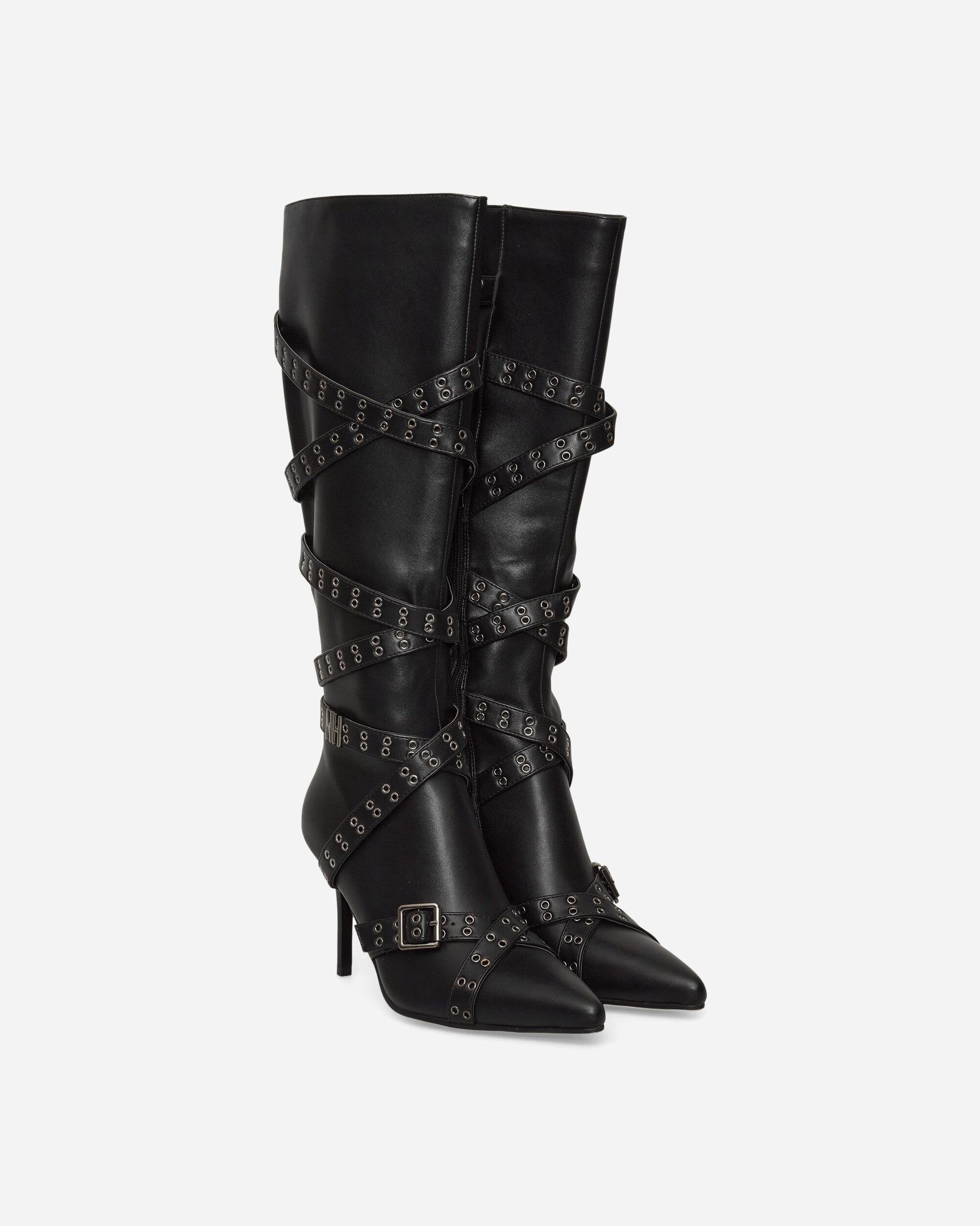 Nii Hai Women's Strappy Boots Black, view 2