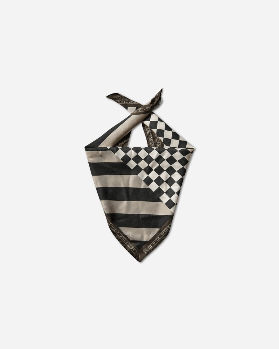 Jean Paul Gaultier Patchwork Print Silk Scarf Multicolor