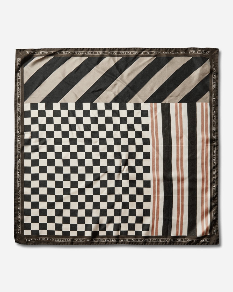 Jean Paul Gaultier Patchwork Print Silk Scarf Multicolor, view 2